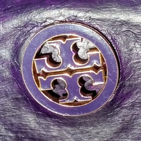 Tory Burch Purple Leather Wallet - Picture 2 of 10